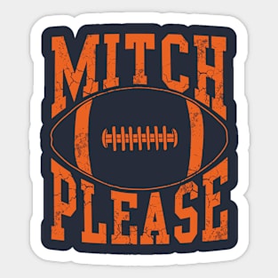 Mitch Please Football Sticker